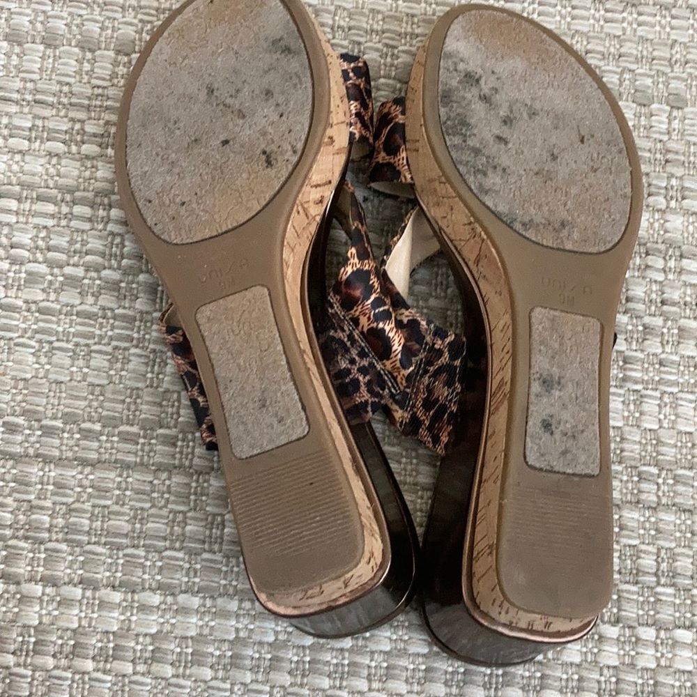 Unisa Sandals Cat Print Cheetah Leopard Size 9 - Picture 7 of 9
